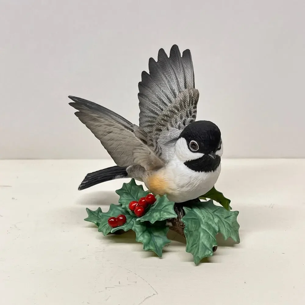 Lenox Chickadee Garden Birds Porcelain Figurine